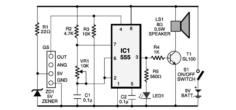 Gas Leakage Sensor Alarm Circuit | Using 555 and MQ-6 SEN-1327 Gas Sensor Module