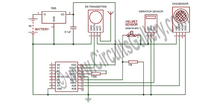 Smart Helmet For Motorcycle with Accident and Alcohol Detection | Electronic Circuit Project