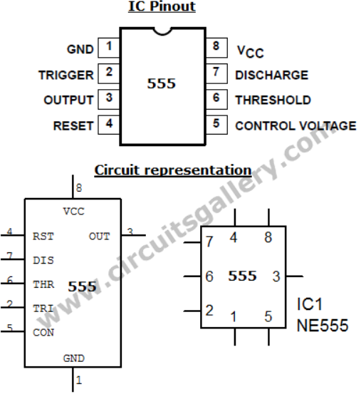 555 timer pinout