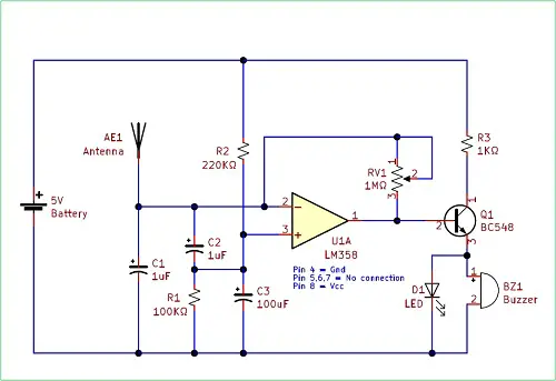 Mobile Sniffer or Mobile Phone Detector Circuit | Engineering and Diploma Project