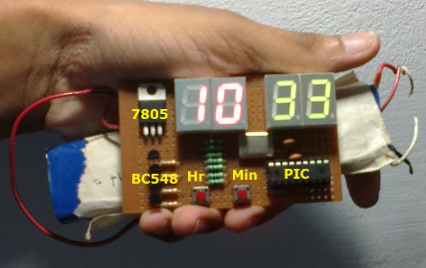 Real-Time Clock Circuit Using MCU PIC16F84A | 24 Hours Digital Clock