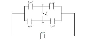 What is the charge on 3.0 μf capacitor