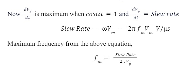 Maximum frequency equation