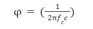 phase shift calculatin formula