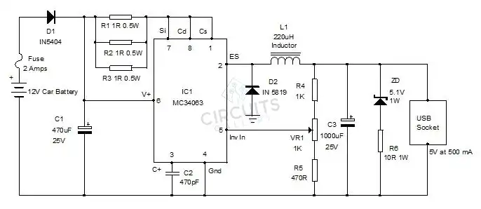 Car Jump Starter Wiring Diagram