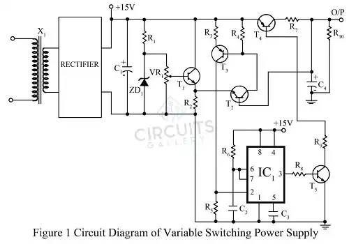Circuit diagram of switching power supply